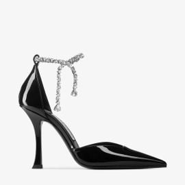 Stevie 100 Black Patent Leather Pumps JIMMY CHOO at Jimmy Choo